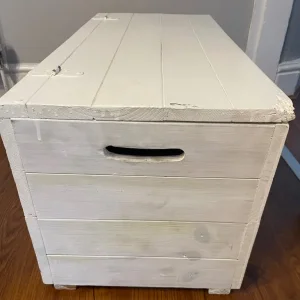 Solid pine ottoman - Image 3