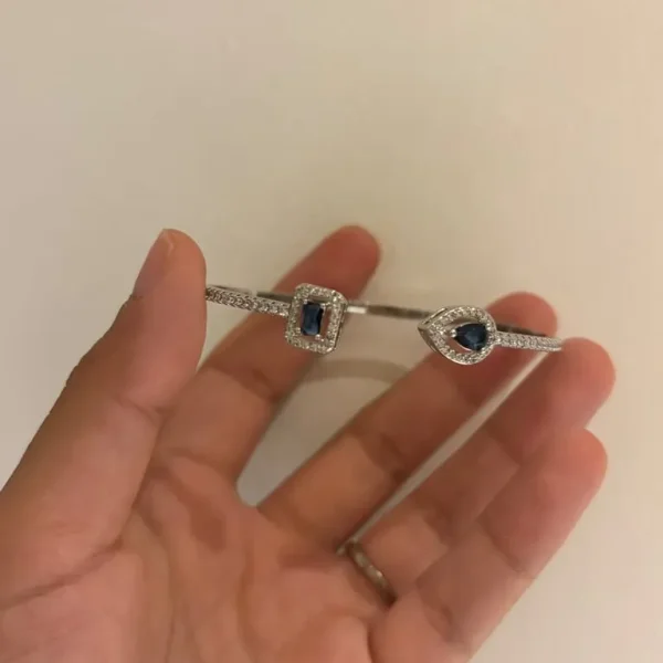 Royal blue gem stone bangle
