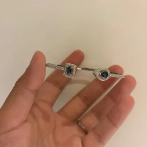 Royal blue gem stone bangle