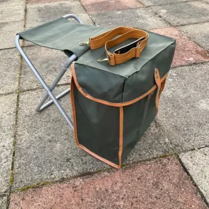 Fishing Bag with Attached Foldable Stool