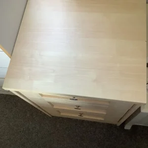 Bedside Table with 3 Drawers - Image 2