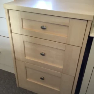 Bedside Table with 3 Drawers