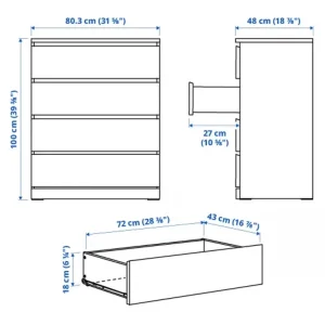 IKEA Malm Chest of Drawers - Image 5