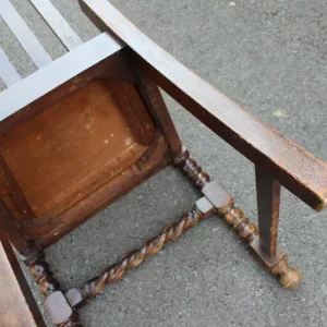 Barley twist antique chair - Image 4