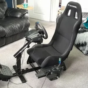 Playseat gaming chair with Logitech G wheel, pedals and shifter - Image 3