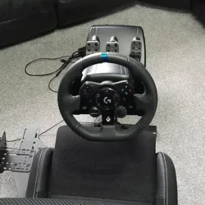 Playseat gaming chair with Logitech G wheel, pedals and shifter - Image 5
