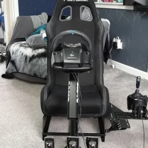 Playseat gaming chair with Logitech G wheel, pedals and shifter - Image 8
