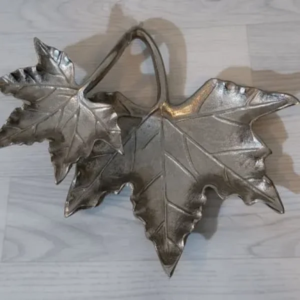 Silver Double Oak Leaf Bowl