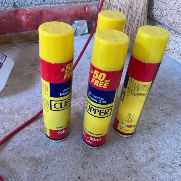 9 Canisters of Butane Gas