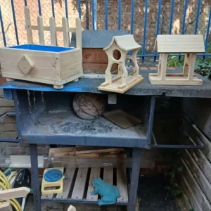 Hanging garden bird tables