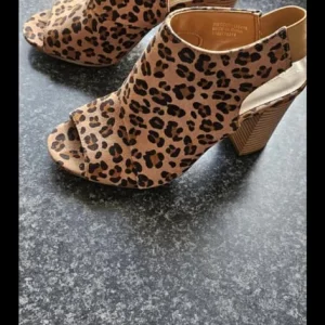 Leopard print heels