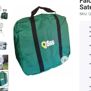 Qs 65 portable satellite dish for caravan and motorhome