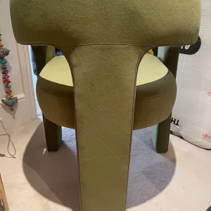 Green Velvet Occasional Chair - Image 5