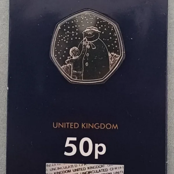 Snowman 50p Coin