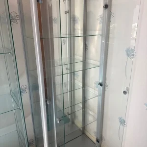 Double glass cabinet