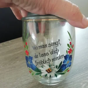 vintage ladies stein glass - Image 2