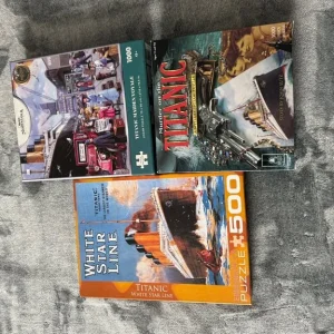 3 Jigsaw Puzzles Titanic and White Star