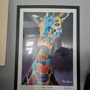 Steven Brown genuine George McZoo giraffe print - Image 2
