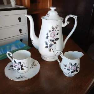 Royal Albert Bone China Queens Messenger Coffee Pot Jug Cup & Saucer