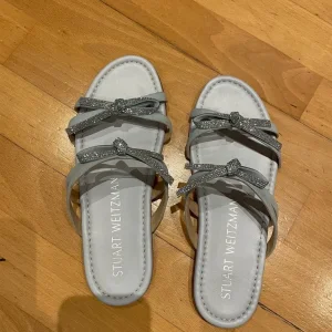 Stuart Weitzman SW bow slide/flat sandals