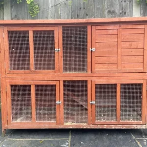 5ft two-storey guinea pig and rabbit hutch - Image 2