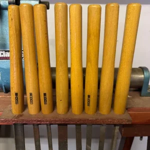 Clarke Wood lathe with stand, gouges and chisel set - Image 5