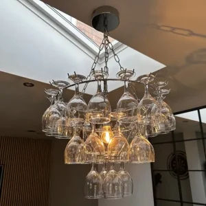 Wine Glass Chandelier