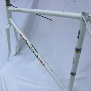 Pogliaghi Pearl White Frame and Forks 1990s 53cm CTC Campagnolo - Image 7