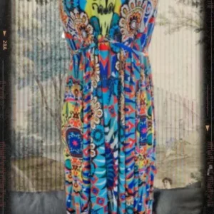 BNWOT Venus luxury boho print sleeveless summer maxi dress UK 16-18 🇬🇧 - Image 2
