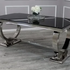 Arriana Marble Dining Table with 6 Knocker Chairs