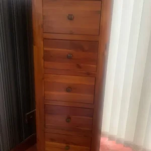Tall 5-drawer chest of drawers - Image 2