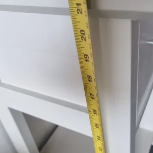 White bedside table with drawer - Image 6