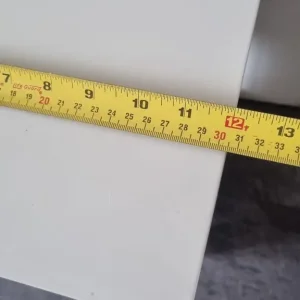 White bedside table with drawer - Image 7