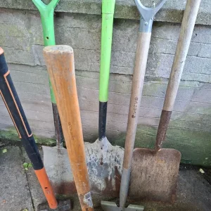 Garden tools and buckets
