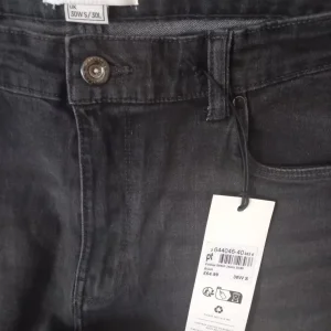 Mens Firetrap Black Stonewashed Jeans, Straight Leg, Stretch, New with Tags - Image 5