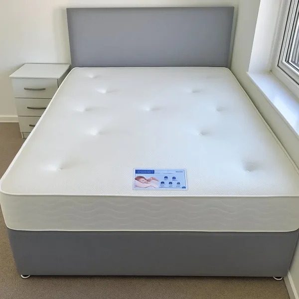 Divan bed with two storage drawers and plush finish – Single, Small Double, Double, King Size