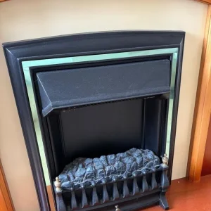 Electric fireplace with mantle - Image 2