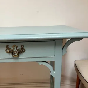 Vintage Edwardian Mahogany Console Table – Farrow & Ball Estate Eggshell Painted - Image 5