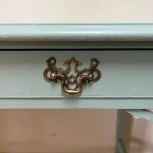 Vintage Edwardian Mahogany Console Table – Farrow & Ball Estate Eggshell Painted - Image 6