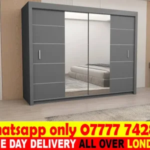 Bedroom mirror with matte finish and full-sized frame - Image 2