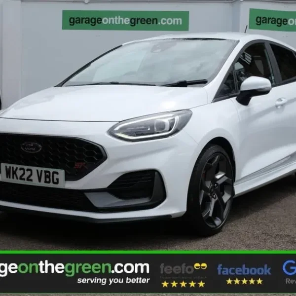 2022 Ford Fiesta ST-3 EcoBoost 1.5T 5-door, 12,000 miles, Frozen White