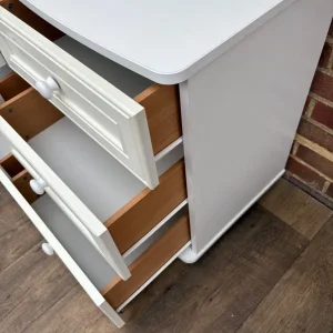 Two White Bedside Chests - Image 6