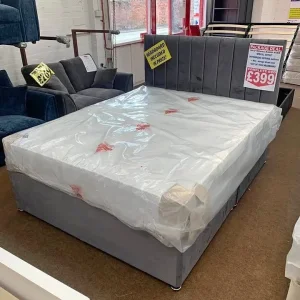 Double Divan Bed with Mattress and Drawers
