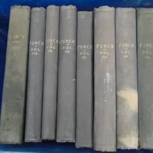 Vintage 8 x Punch Hardback Books