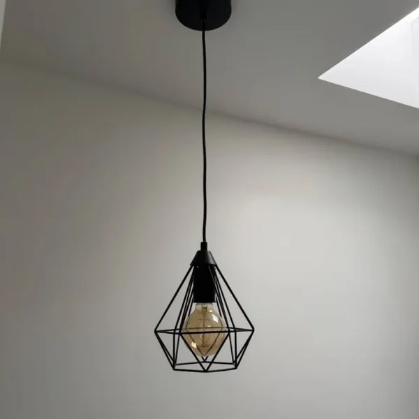 Stylish Black Metal Light Fitting