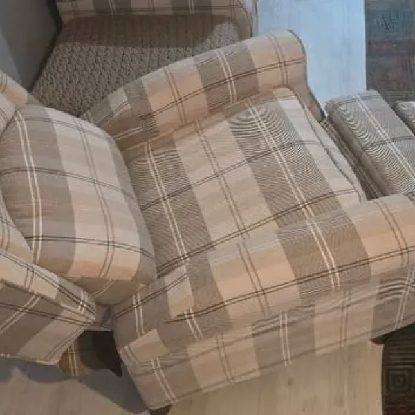 2 manual recliner armchair chairs