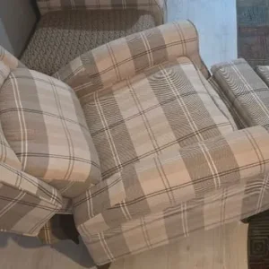 2 manual recliner armchair chairs