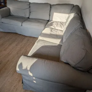 IKEA EKTORP Corner Sofa – 4 Seat – Hakebo Dark Grey - Image 2