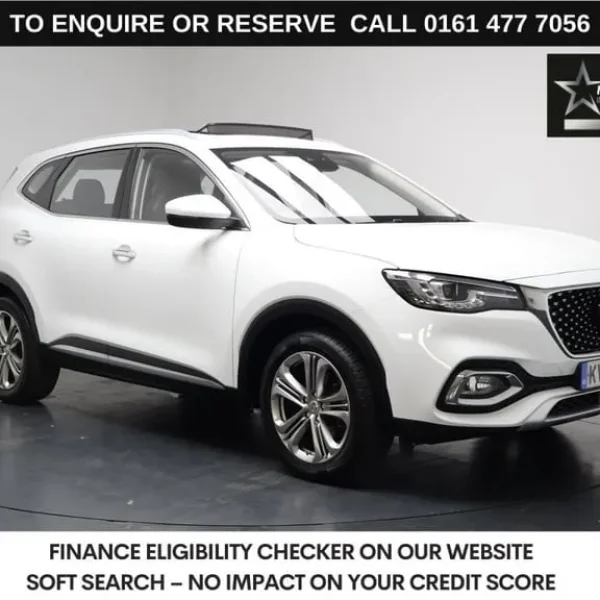 2020 MG HS 1.5 T-GDI Exclusive Estate – Arctic White, Black Leather & Suede, Manual
