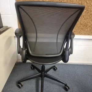 Black Humanscale Diffrient World Mesh Back Ergonomic Office Swivel Desk Chairs 10 Available - Image 4